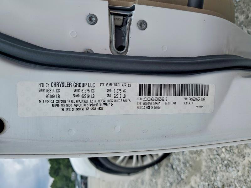 61299686 :رقم المزاد ، 2C3CCAEG2DH658618 vin ، 2013 Chrysler 300c مزاد بيع