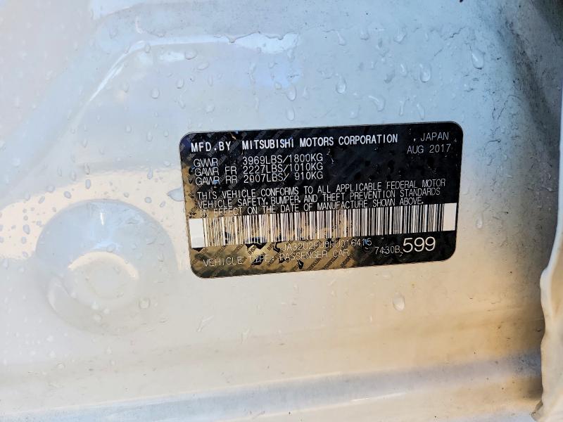Aukcja sprzedaży 2017 Mitsubishi Lancer, vin: JA32U2FU0HU016415, numer aukcji: 63154726