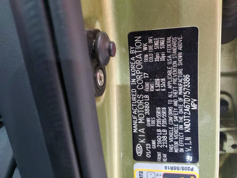 Продажа на аукционе авто 2013 Kia Soul, vin: KNDJT2A67D7573386, номер лота: 62789856
