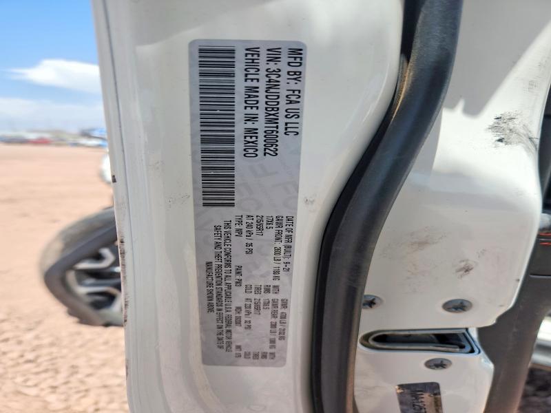 58994656 :رقم المزاد ، 3C4NJDDBXMT600622 vin ، 2021 Jeep Compass مزاد بيع