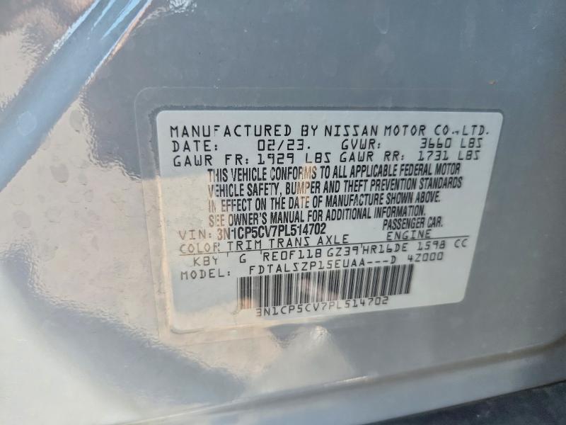 Продаж на аукціоні авто 2023 Nissan Kicks, vin: 3N1CP5CV7PL514702, номер лоту: 62608026