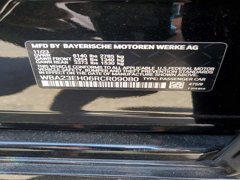 Продаж на аукціоні авто 2024 Bmw 740, vin: WBA23EH06RCR09080, номер лоту: 62796216