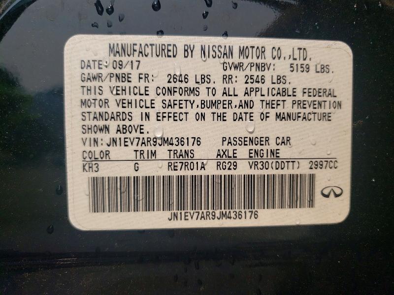 Продаж на аукціоні авто 2018 Infiniti Q50, vin: JN1EV7AR9JM436176, номер лоту: 60927876