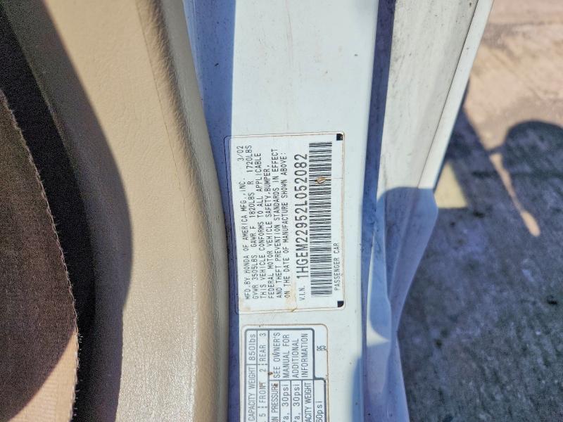 Продаж на аукціоні авто 2002 Honda Civic, vin: 1HGEM22952L052082, номер лоту: 61550806