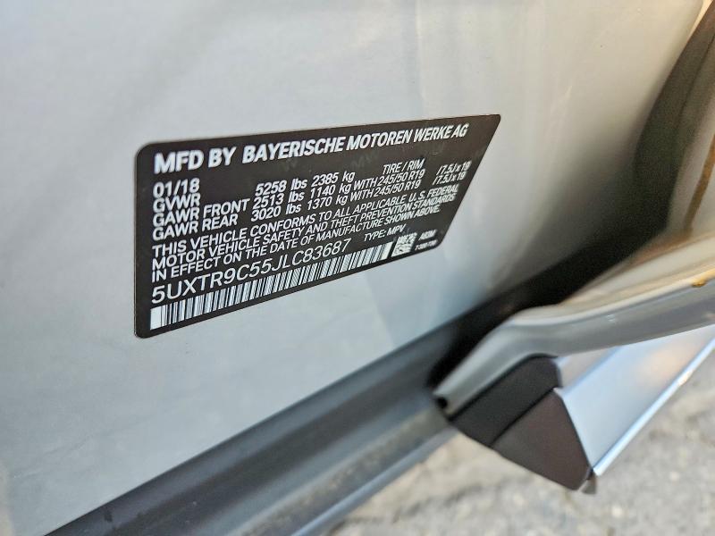 63217076 :رقم المزاد ، 5UXTR9C55JLC83687 vin ، 2018 Bmw X3 مزاد بيع