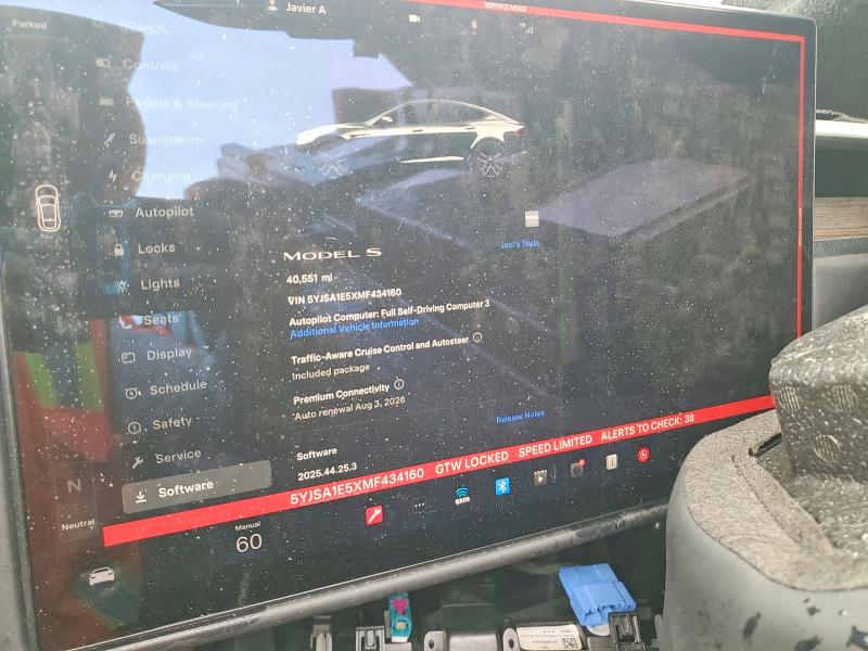 Aukcja sprzedaży 2021 Tesla Model S, vin: 5YJSA1E5XMF434160, numer aukcji: 62686376