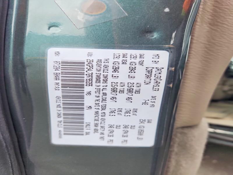 61574536 :رقم المزاد ، 2B4GP54L72R795355 vin ، 2002 Dodge Grand Caravan مزاد بيع