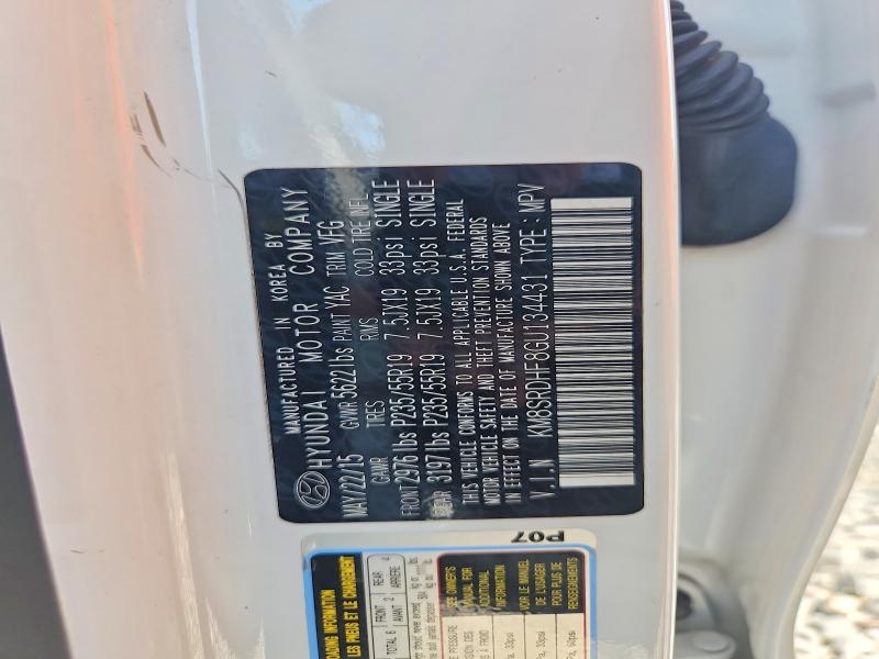 Продаж на аукціоні авто 2016 Hyundai Santa Fe, vin: KM8SRDHF8GU134431, номер лоту: 61672106