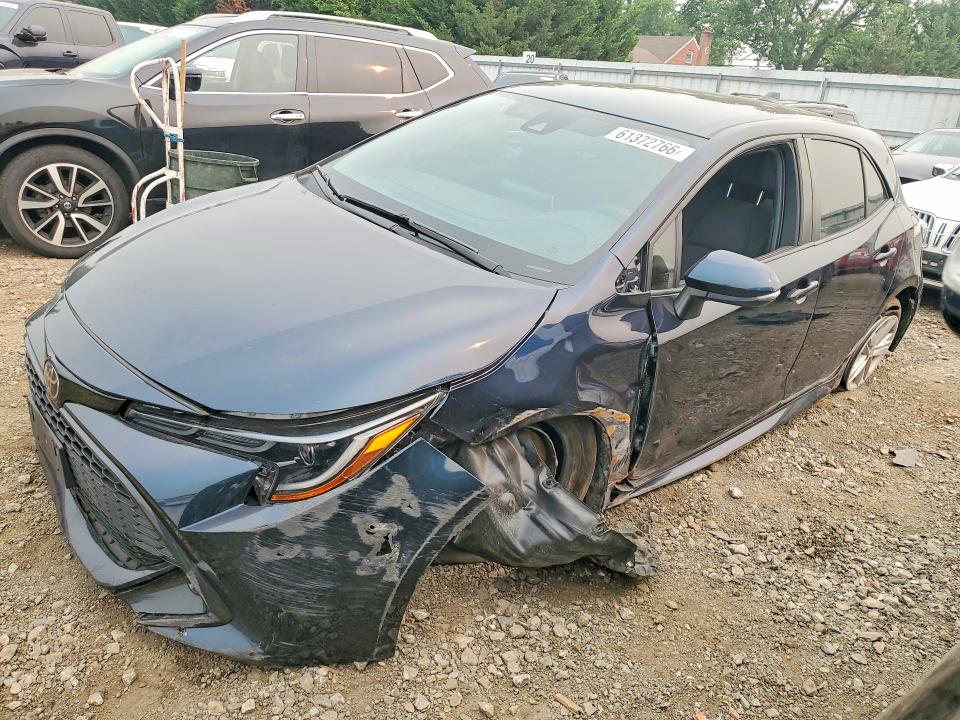 61372766 :رقم المزاد ، JTNK4RBE1K3061350 vin ، 2019 Toyota Corolla Hatchback مزاد بيع