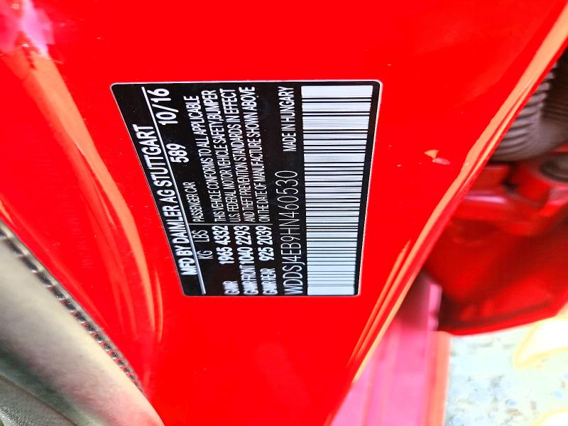 62315456 :رقم المزاد ، WDDSJ4EB9HN460530 vin ، 2017 Mercedes-benz Cla مزاد بيع