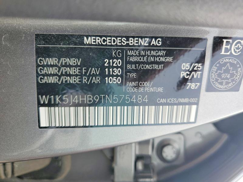 2026 Mercedes-benz Cla მანქანა იყიდება აუქციონზე, vin: W1K5J4HB9TN575484, აუქციონის ნომერი: 61738916