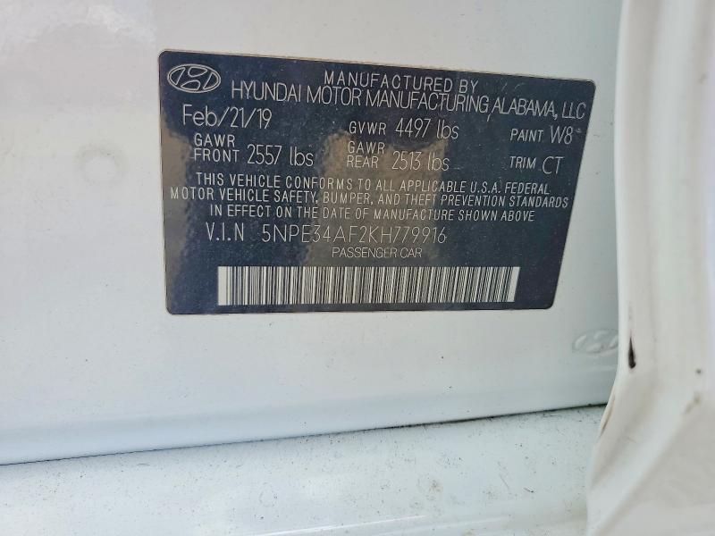 Продажа на аукционе авто 2019 Hyundai Sonata, vin: 5NPE34AF2KH779916, номер лота: 55476966