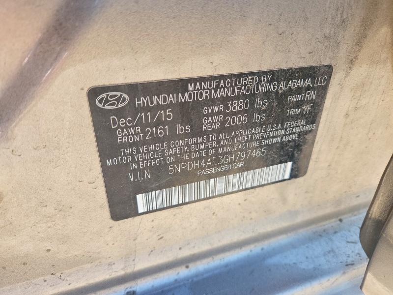 Aukcja sprzedaży 2016 Hyundai Elantra, vin: 5NPDH4AE3GH797465, numer aukcji: 63216666