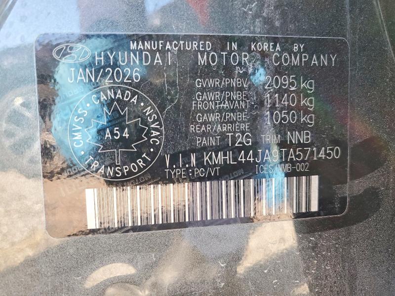 63007026 :رقم المزاد ، KMHL44JA9TA571450 vin ، 2026 Hyundai Sonata مزاد بيع