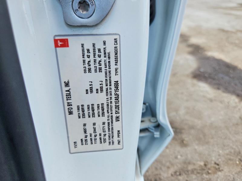 Продаж на аукціоні авто 2018 Tesla Model 3, vin: 5YJ3E1EA9JF154604, номер лоту: 61755596