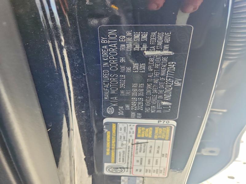 Продажа на аукционе авто 2015 Kia Soul, vin: KNDJN2A22F7771349, номер лота: 61740966
