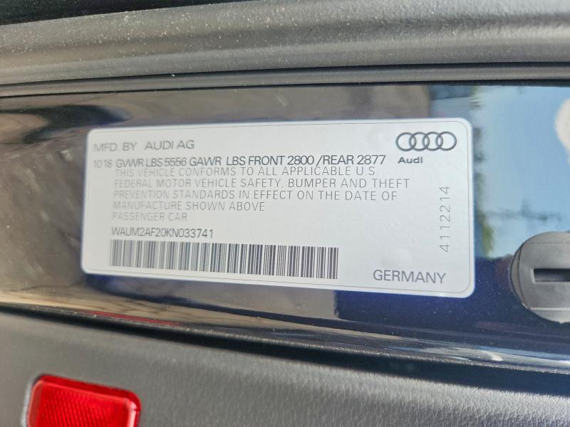 Aukcja sprzedaży 2019 Audi A6, vin: WAUM2AF20KN033741, numer aukcji: 57952246