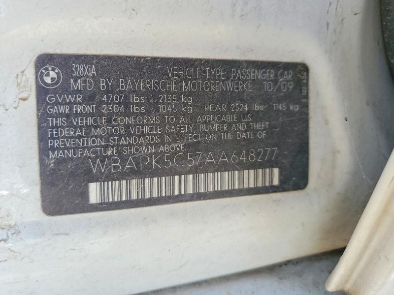 Aukcja sprzedaży 2010 Bmw 328, vin: WBAPK5C57AA648277, numer aukcji: 61011506