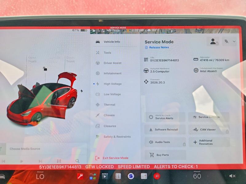 Aukcja sprzedaży 2019 Tesla Model 3, vin: 5YJ3E1EB9KF144813, numer aukcji: 62075566
