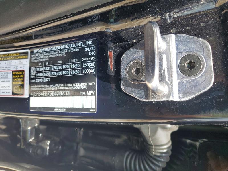 2025 Mercedes-benz Gle მანქანა იყიდება აუქციონზე, vin: 4JGFB4FB7SB438733, აუქციონის ნომერი: 61295996