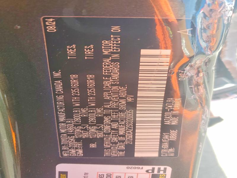 Aukcja sprzedaży 2025 Lexus Nx, vin: 2T2GDCAZ2SC020935, numer aukcji: 59544186