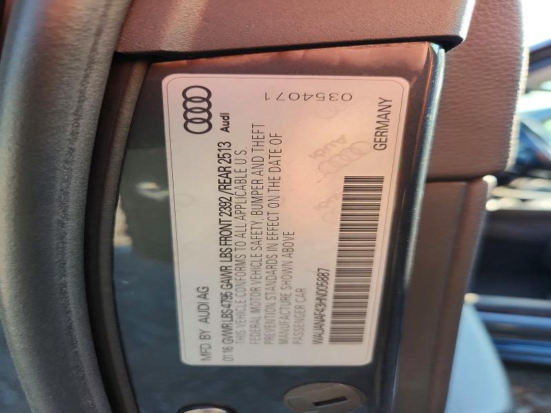 Aukcja sprzedaży 2017 Audi A4, vin: WAUANAF43HN005887, numer aukcji: 62425526