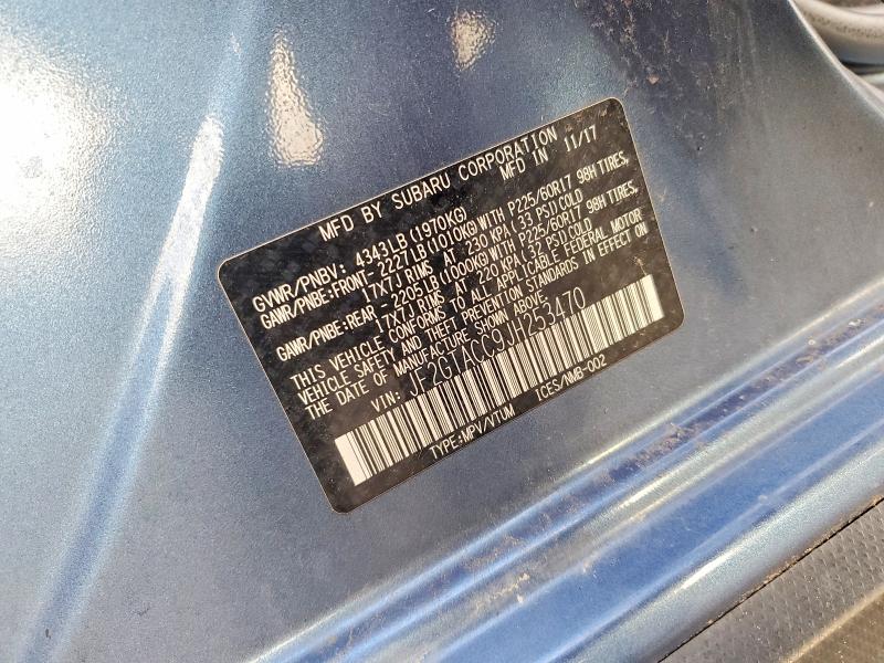 Продаж на аукціоні авто 2018 Subaru Crosstrek, vin: JF2GTACC9JH253470, номер лоту: 61422026