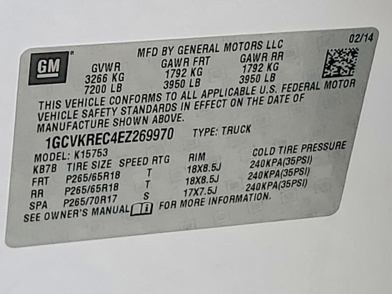 Aukcja sprzedaży 2014 Chevrolet Silverado, vin: 1GCVKREC4EZ269970, numer aukcji: 60611216