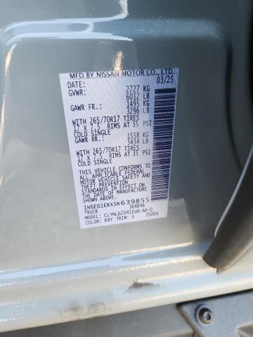 2025 Nissan Frontier მანქანა იყიდება აუქციონზე, vin: 1N6ED1EKXSN639855, აუქციონის ნომერი: 59389526