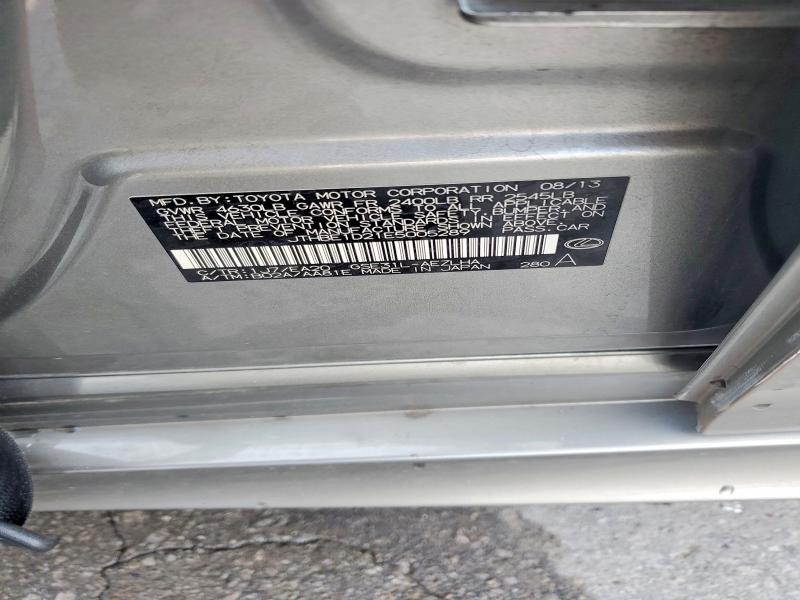62041136 :رقم المزاد ، JTHBE1D21E5005289 vin ، 2014 Lexus Is مزاد بيع