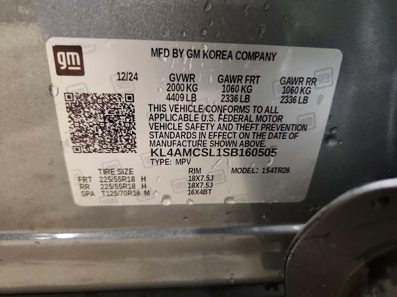 61554406 :رقم المزاد ، KL4AMCSL1SB160505 vin ، 2025 Buick Encore Gx مزاد بيع