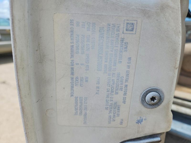 59732136 :رقم المزاد ، 1GNEC13R9XJ570653 vin ، 1999 Chevrolet Tahoe مزاد بيع
