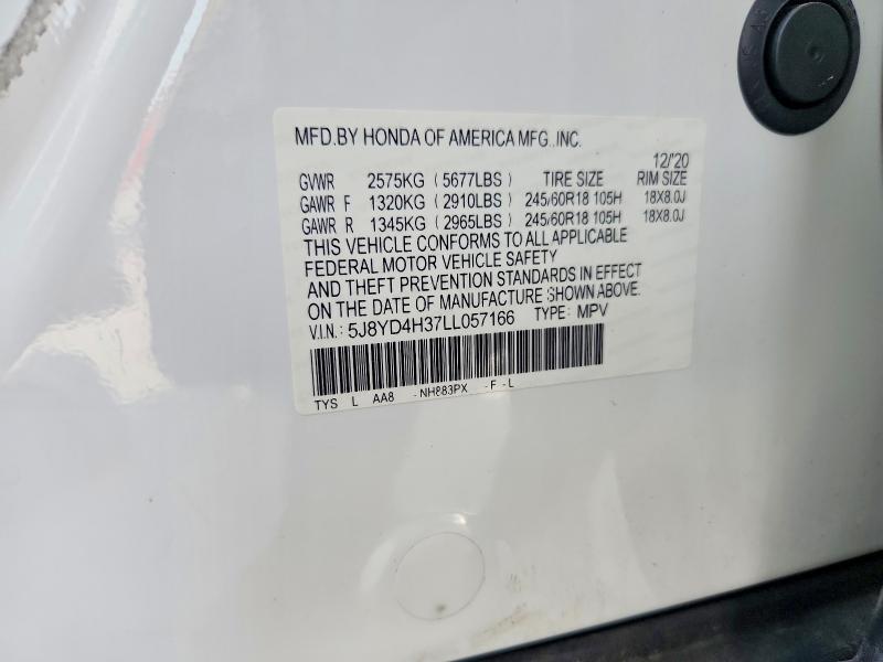 Продаж на аукціоні авто 2020 Acura Mdx, vin: 5J8YD4H37LL057166, номер лоту: 63167556