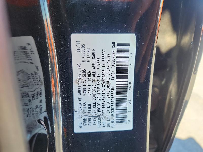 Aukcja sprzedaży 2016 Honda Accord, vin: 1HGCR2F51GA237801, numer aukcji: 60697996