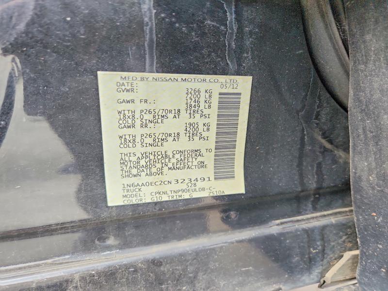 Продажа на аукционе авто 2012 Nissan Titan, vin: 1N6AA0EC2CN323491, номер лота: 63053096