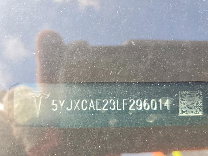 59969136 :رقم المزاد ، 5YJXCAE23LF296014 vin ، 2020 Tesla Model X مزاد بيع