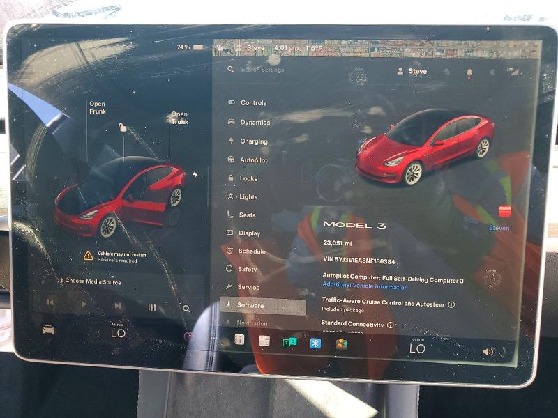 Aukcja sprzedaży 2022 Tesla Model 3, vin: 5YJ3E1EA8NF186384, numer aukcji: 62700086