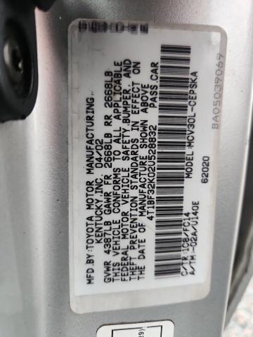 Aukcja sprzedaży 2002 Toyota Camry, vin: 4T1BF32K02U528832, numer aukcji: 60631316