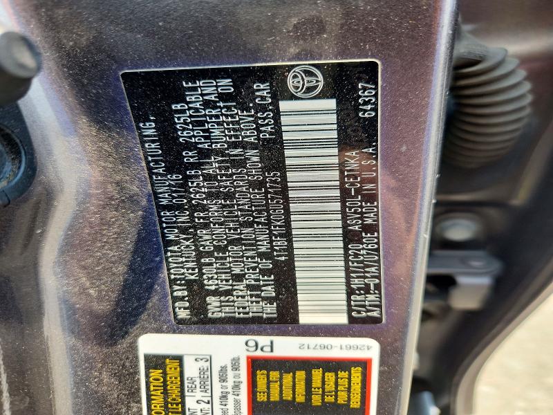 Продажа на аукционе авто 2016 Toyota Camry, vin: 4T1BF1FK0GU571735, номер лота: 59904666