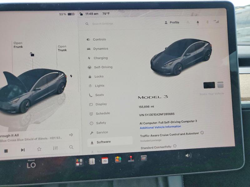 Продаж на аукціоні авто 2022 Tesla Model 3, vin: 5YJ3E1EA2NF285685, номер лоту: 62446836
