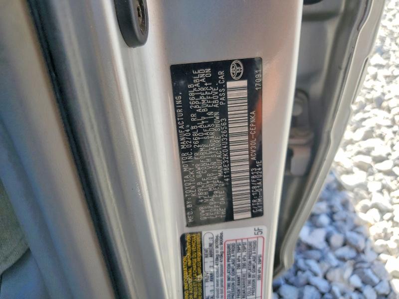 62670326 :رقم المزاد ، 4T1BE32K04U326563 vin ، 2004 Toyota Camry مزاد بيع