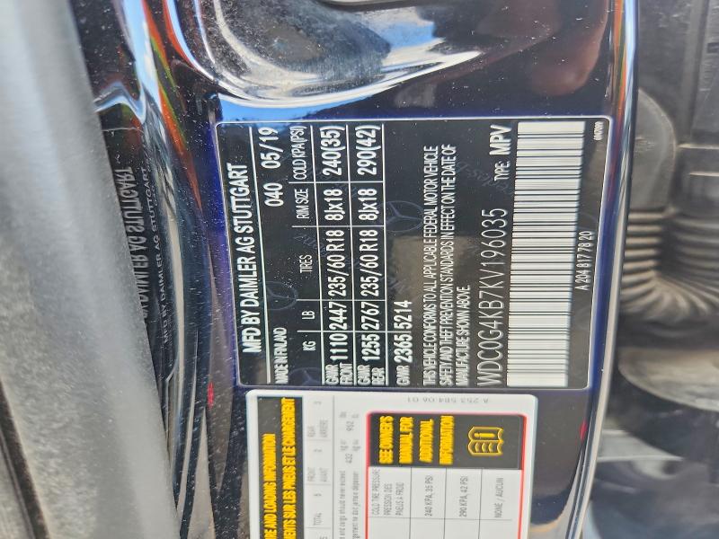 Продаж на аукціоні авто 2019 Mercedes-benz Glc, vin: WDC0G4KB7KV196035, номер лоту: 61441166
