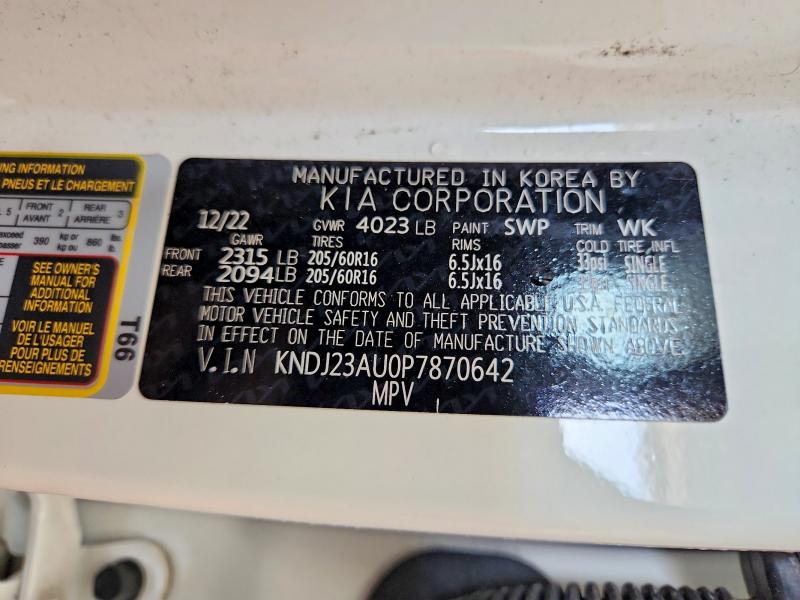 Продажа на аукционе авто 2023 Kia Soul, vin: KNDJ23AU0P7870642, номер лота: 62699496