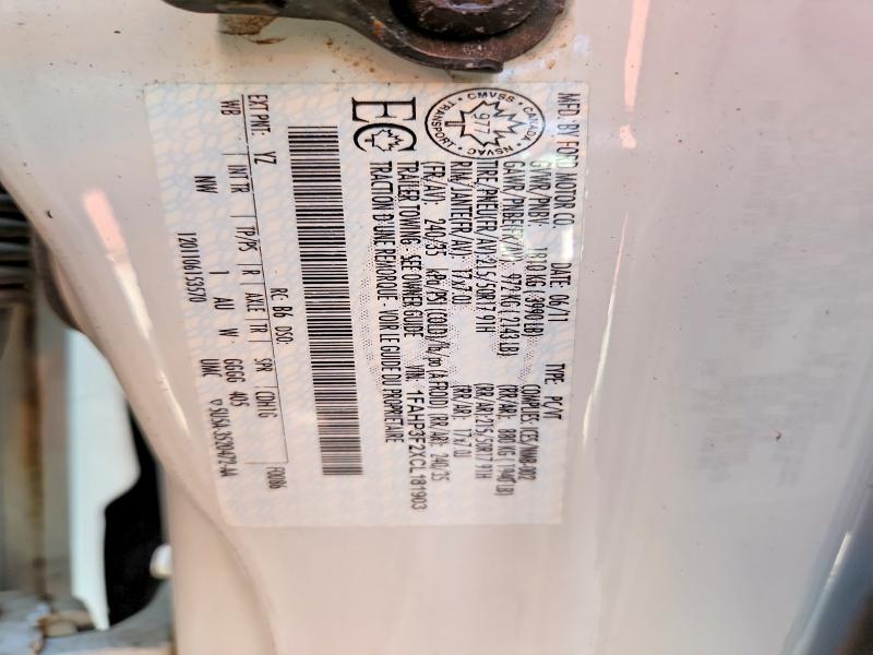 Продаж на аукціоні авто 2012 Ford Focus, vin: 1FAHP3F2XCL181903, номер лоту: 62242326