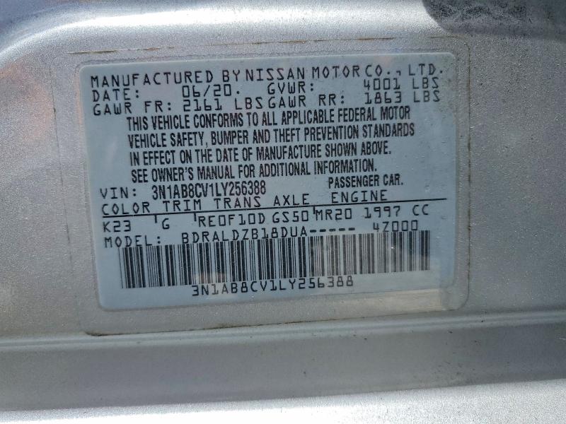 Aukcja sprzedaży 2020 Nissan Sentra, vin: 3N1AB8CV1LY256388, numer aukcji: 62244156