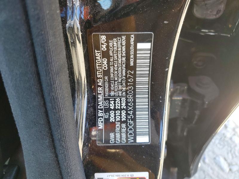 62278936 :رقم المزاد ، WDDGF54X68R031672 vin ، 2008 Mercedes-benz C مزاد بيع