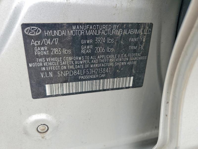 Aukcja sprzedaży 2018 Hyundai Elantra, vin: 5NPD84LF5JH213841, numer aukcji: 59998776
