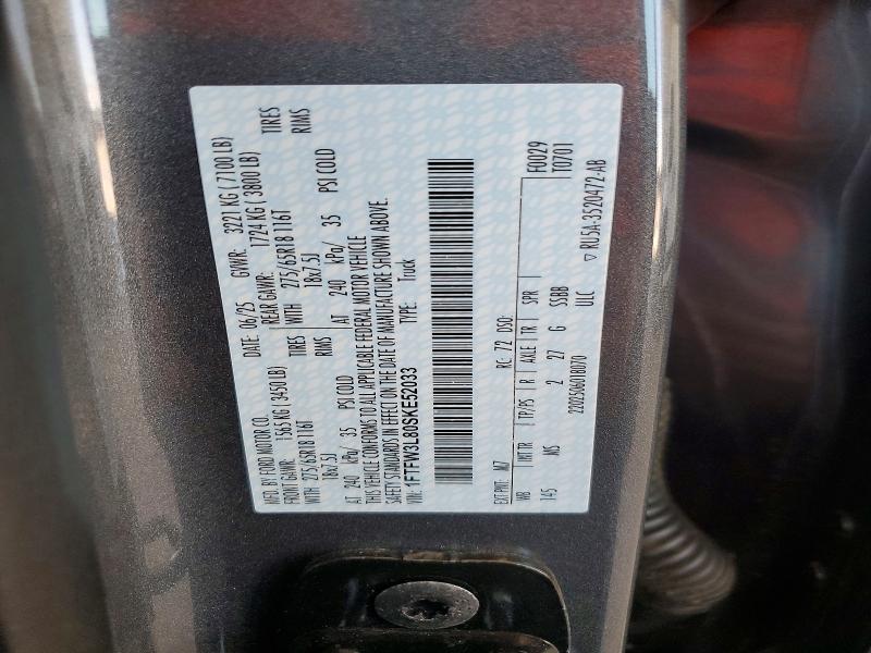 Продаж на аукціоні авто 2025 Ford F150, vin: 1FTFW3L80SKE52033, номер лоту: 61163396
