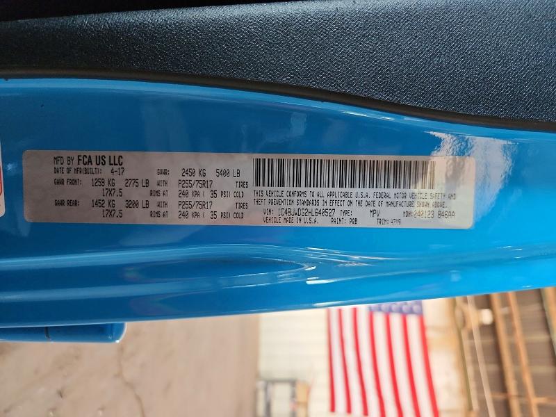 Продаж на аукціоні авто 2017 Jeep Wrangler Unlimited, vin: 1C4BJWDG2HL640527, номер лоту: 62412066