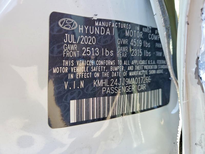 Продажа на аукционе авто 2021 Hyundai Sonata Hybrid, vin: KMHL24JJ9MA017266, номер лота: 61634286